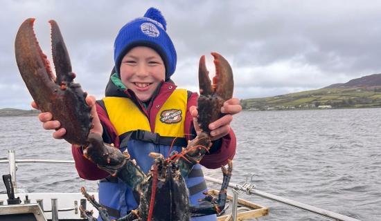 Twelve-year-old Donegal boy catches one of Ireland's largest ever lobsters