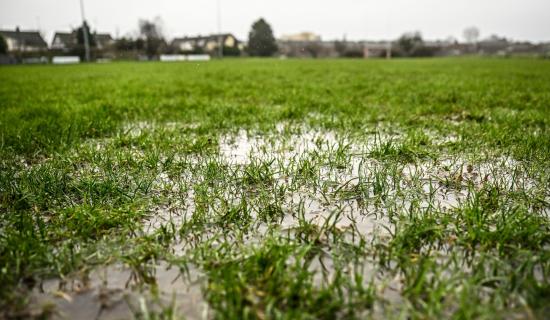 League games scheduled to still go ahead but 'water-logged pitches could become issue'