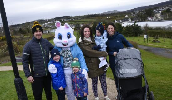 In pictures: Excitement as Easter Bunny visits Carndonagh at Barrack Hill trail