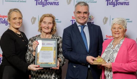 Moville Tidy Towns collects first-ever gold medal ahead of weekend Spring Clean