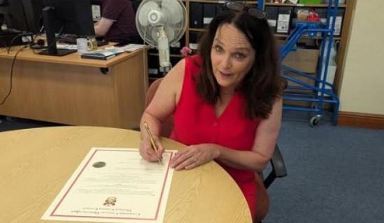 Councillor recommends a picture be displayed of future planning notices in Donegal