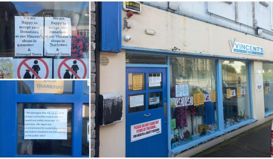 Local upset in Ballyshannon after St Vincent de Paul closure due to safety fears
