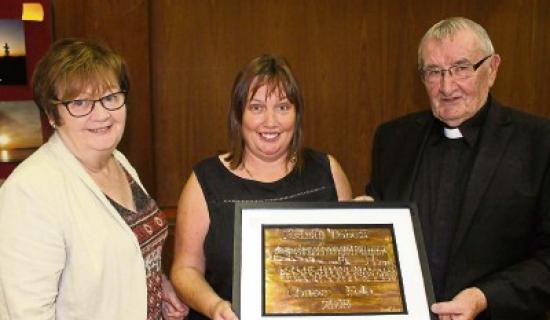 Treasa awarded Cnoc Fola person of the year