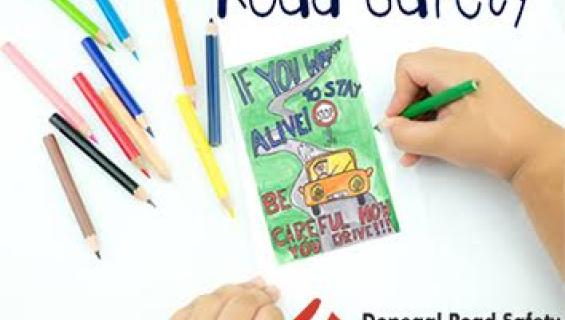 Winners of Donegal  Road Safety art competition announced