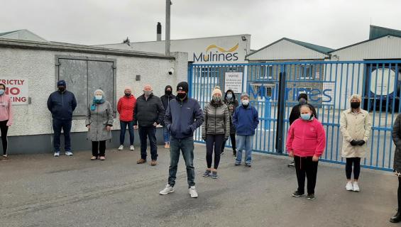 Neighbours hold silent protest at Ballybofey factory