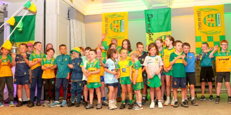 Watch: Local schoolchildren bring delight to the Donegal Town Up for the Match
