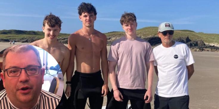 Man and children saved by heroes are 'grateful to be alive' and on the mend