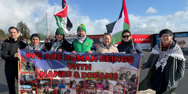 Donegal and Mayo protesters against Allianz gather together as one in Letterkenny