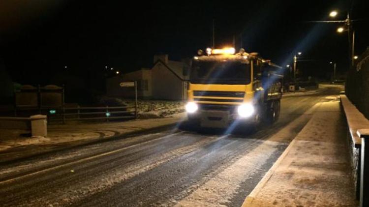 All Donegal Winter Maintenance designated gritting routes will be gritted from 6am