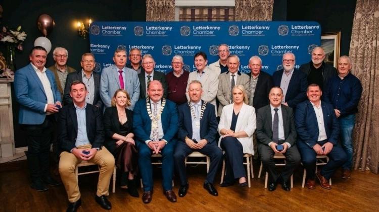 Claire McDonough receives Letterkenny Chamber of Commerce Presidential Pin