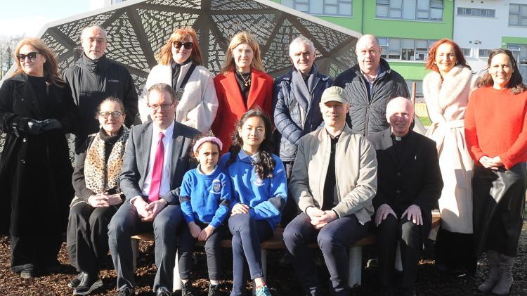 International artist launches 'stunning' work at Scoil Mhuire, Stranorlar