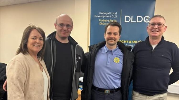 DLDC Gaoth Dobhair staff receive surprise visit from The Young Offenders star