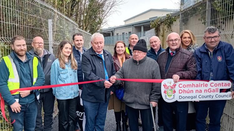 Ribbon cut to mark the official opening of Drumboe Walkway