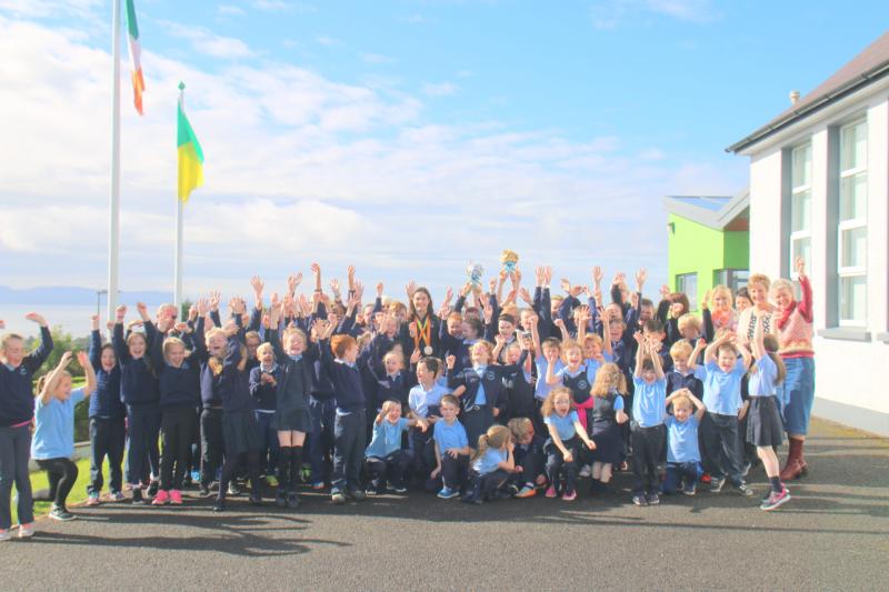 Paralympic Gold medal winner visits St Peter's NS, Mountcharles