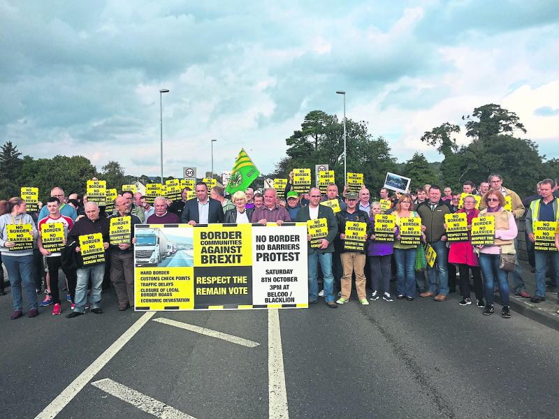 Hundreds attend anti-Brexit rallies in border regions