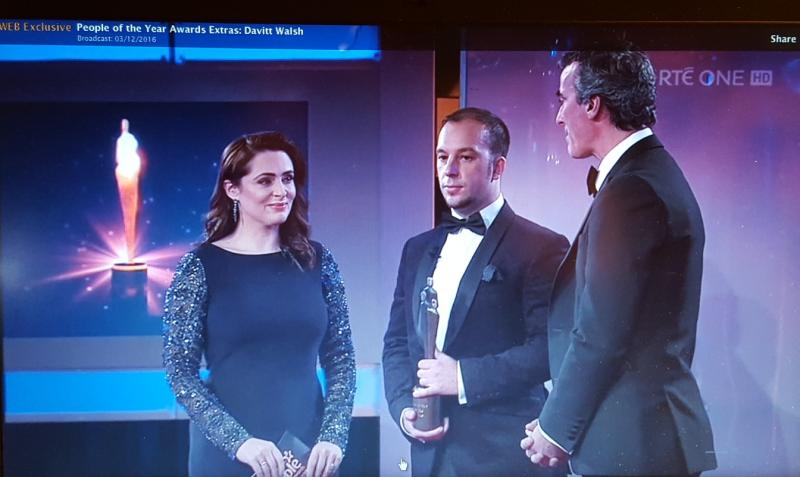 Donegal tragedy hero Davitt Walsh presented with People of the Year Award