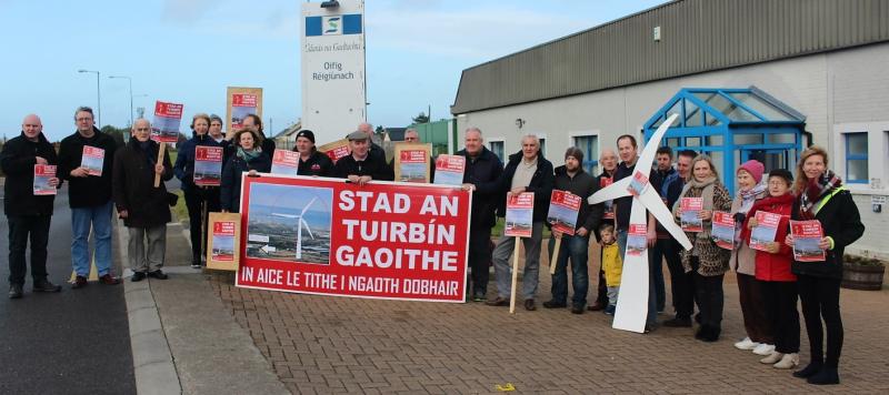 Gaoth Dobhair residents speak out against plans for wind turbine in business park