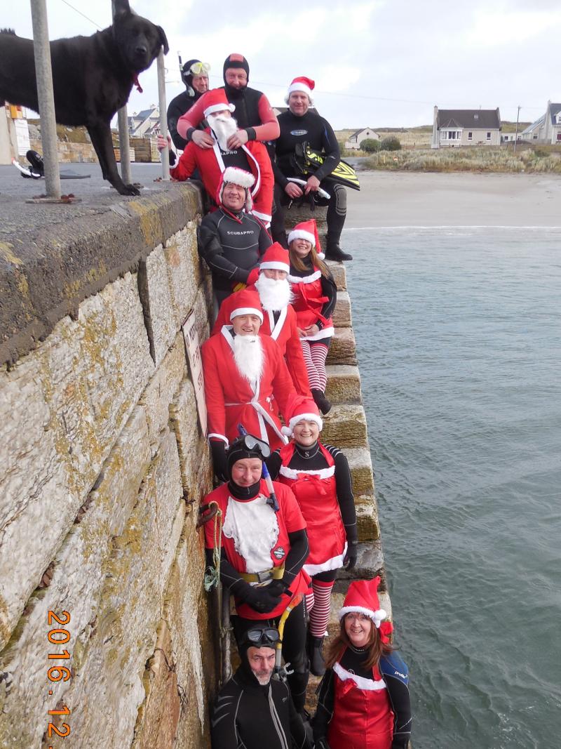A Santa snorkel in Donegal
