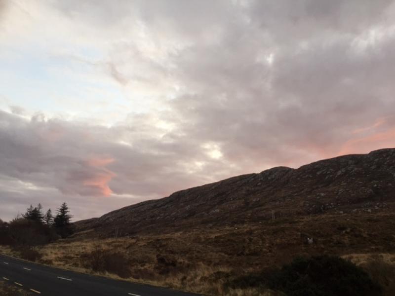 Donegal weather, Sunday evening, January 1st