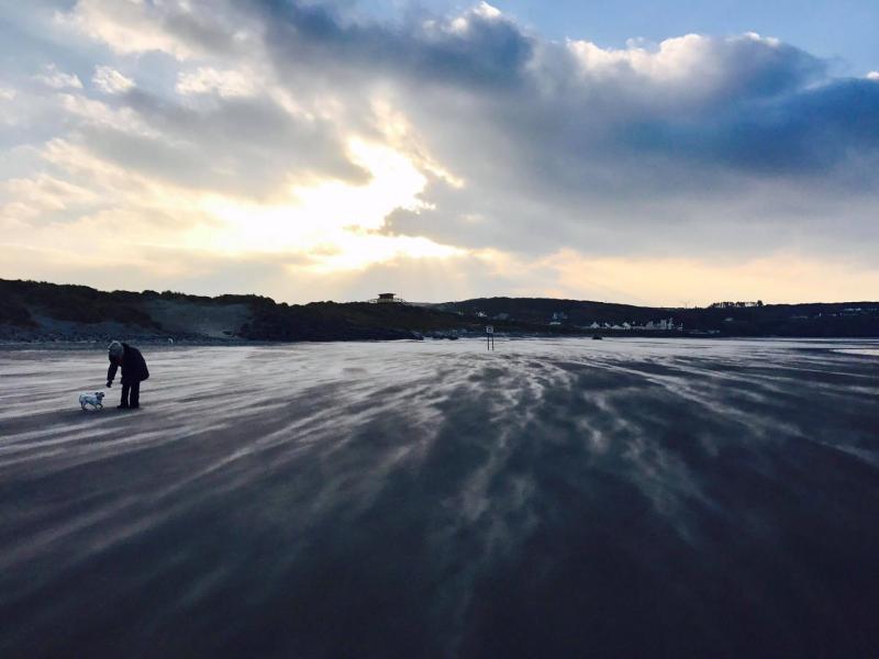 Bright sunshine in Donegal today, but it's cool