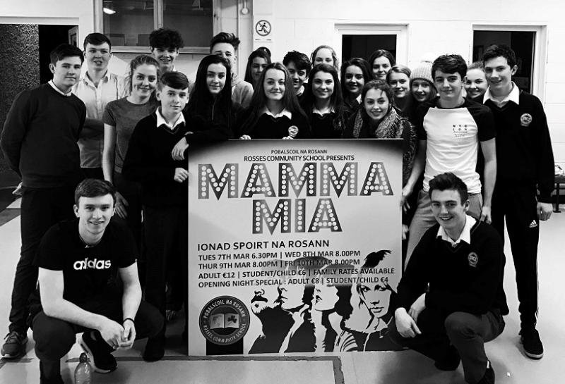 Some of the cast of "RCS Mamma Mia".