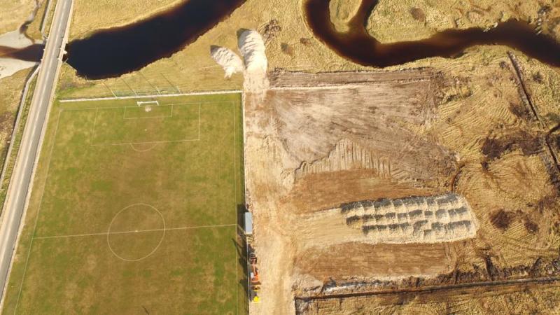 Work underway on new pitch development at Keadue Rovers