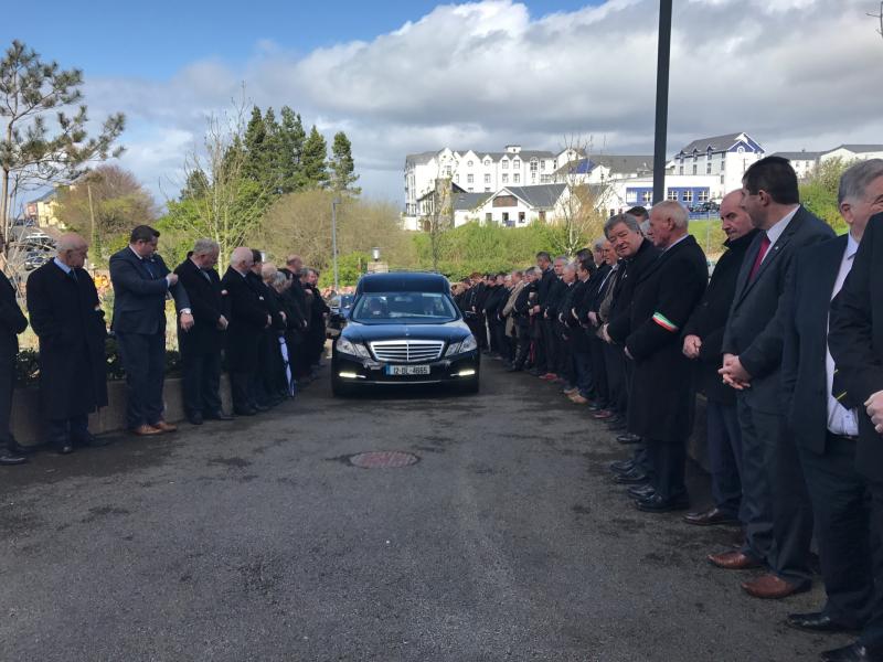 Donegal councillor Sean McEniff "served his town and his county with an unselfish attitude" priest tells over 1,000 mourners in Bundoran
