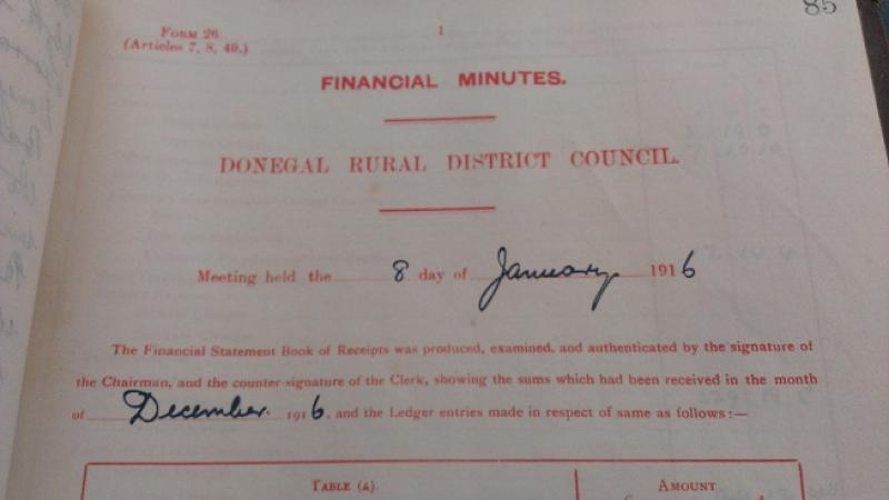 Public help sought to locate missing Donegal 1916  records