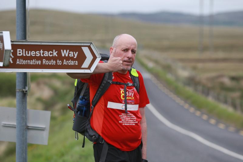 Donegal artist covers nearly 60 miles in walk for mental health awareness