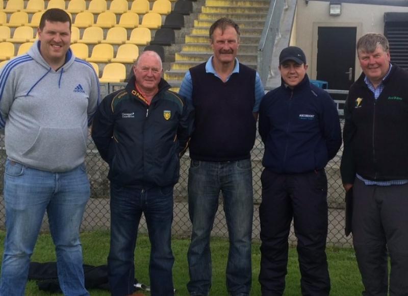 St Eunan's officials with Croke Park inspectors 