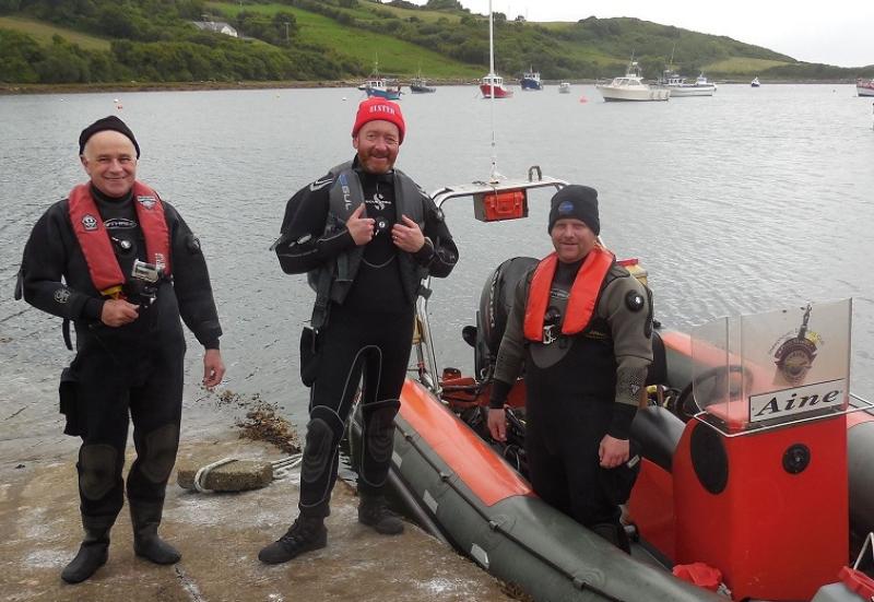 Challenging fin swim for Donegal divers