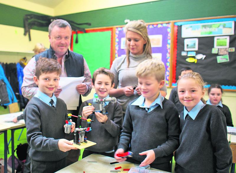 Why were these Donegal students  happily playing with Lego at school this week?