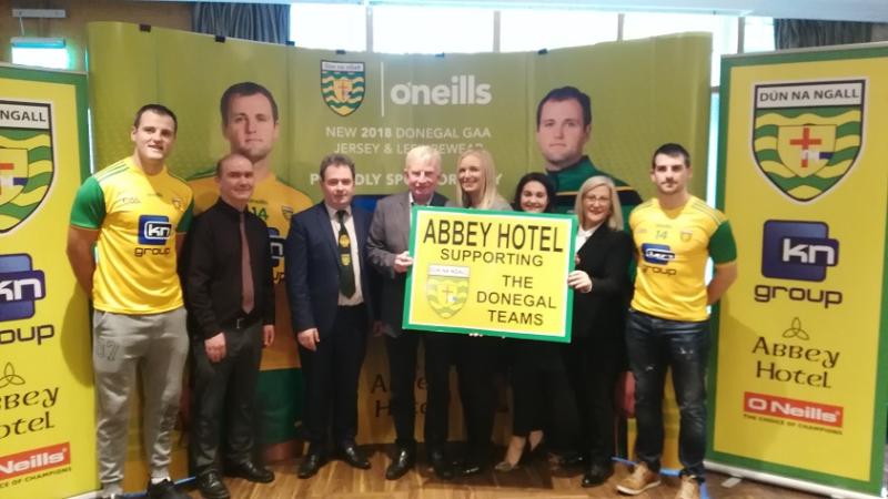 New Donegal GAA  jersey launched with Abbey Hotel as new Tier Two sponsor