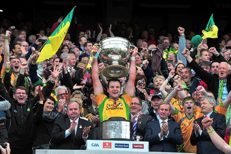 2012: Michael  Murphy lifts Sam Maguire as Donegal take second All-Ireland senior title