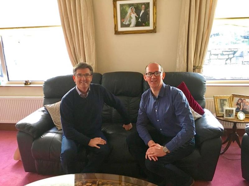Singer Daniel O'Donnell and chef chef Brian McDermott