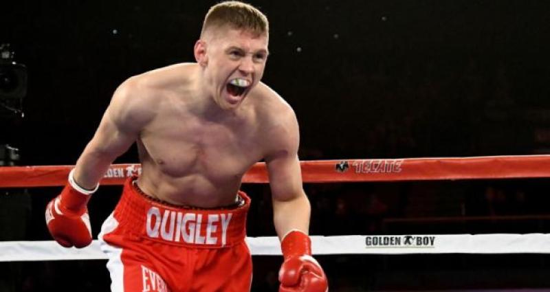 Jason Quigley's opponent in Boston has been named