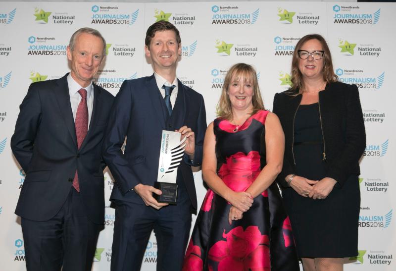Donegal journalist Mark Tighe named NewsBrands Ireland 2018 News Reporter of the Year