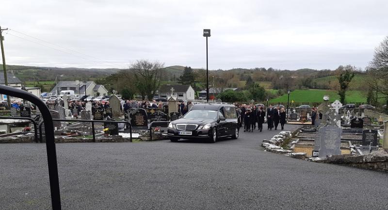 Large crowd gather as Dermot 'Rocky' Gallagher laid to rest in Ballintra