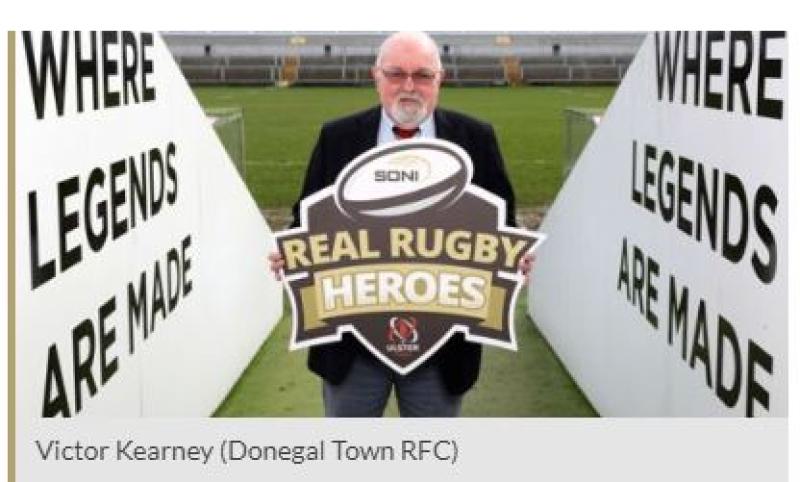 Vote for Victor Kearney, Donegal Town RFC in Ulster Rugby Volunteer of the Year award