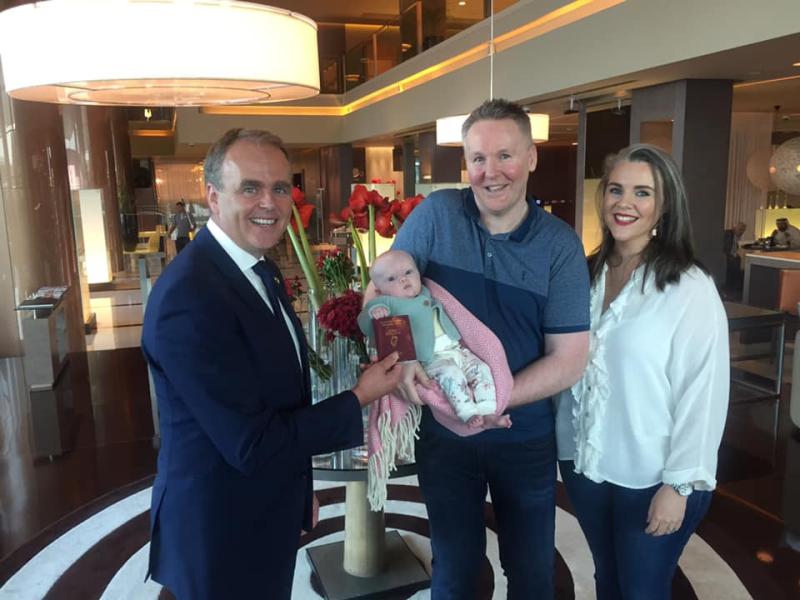 Donegal Minister Joe McHugh makes special delivery  in the UAE