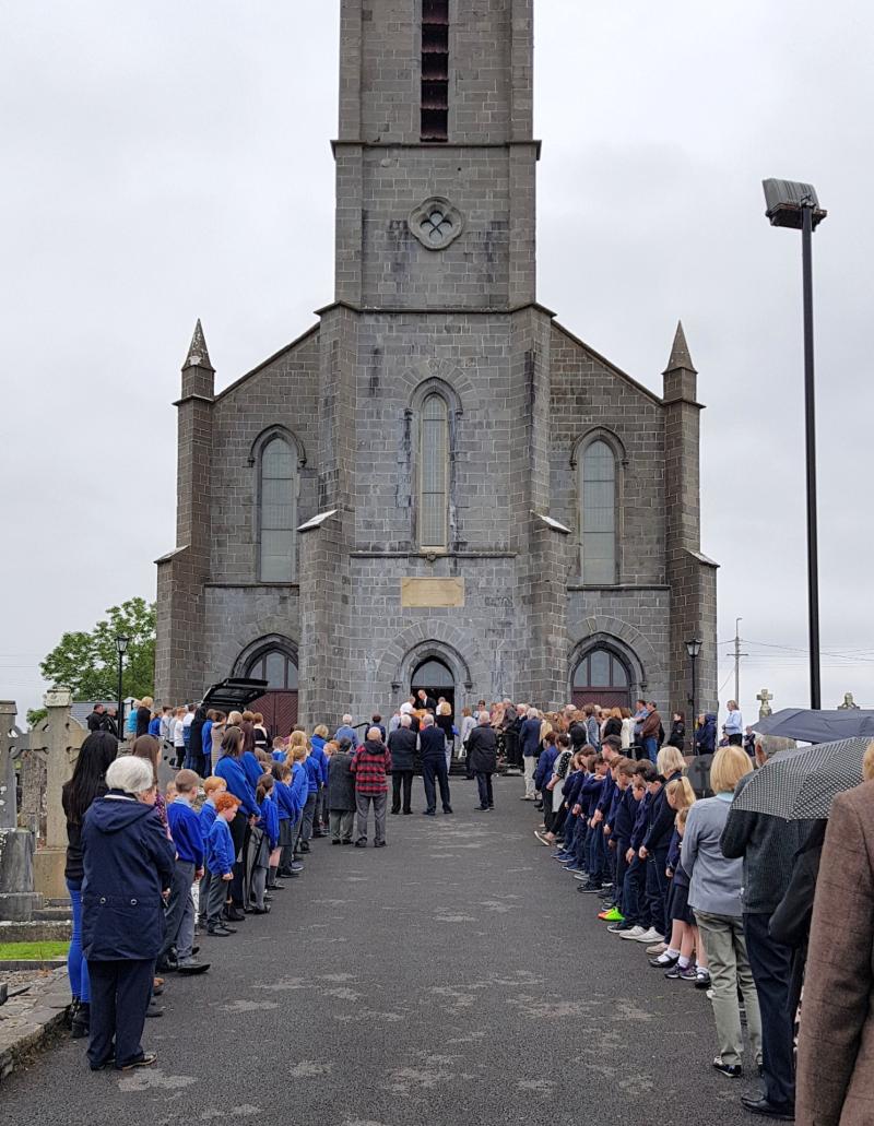 Large numbers pay  their respects to Fr Joseph O'Donnell at St Brigid's Church Ballintra