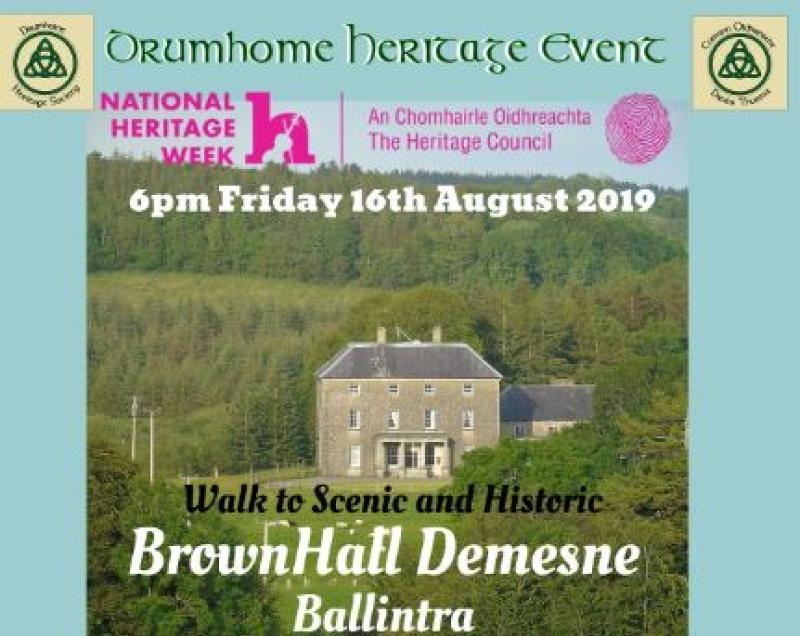 Drumhome Heritage Society host special event at Brown Hall Demesne in Ballintra