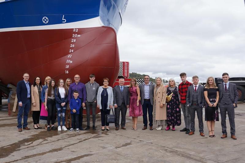 Killybegs boatyard makes a splash with launch of largest vessel in the port since 1980