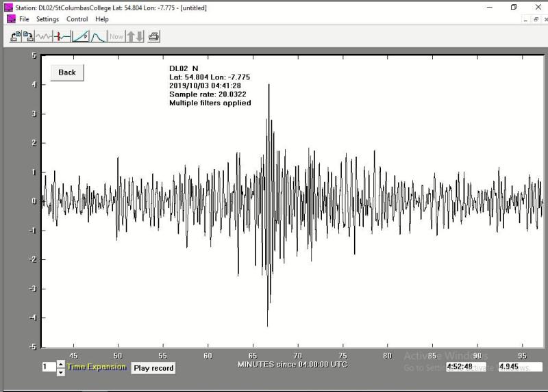 Milestone: 1,000 earthquakes have been recorded  at monitoring station in a Donegal school