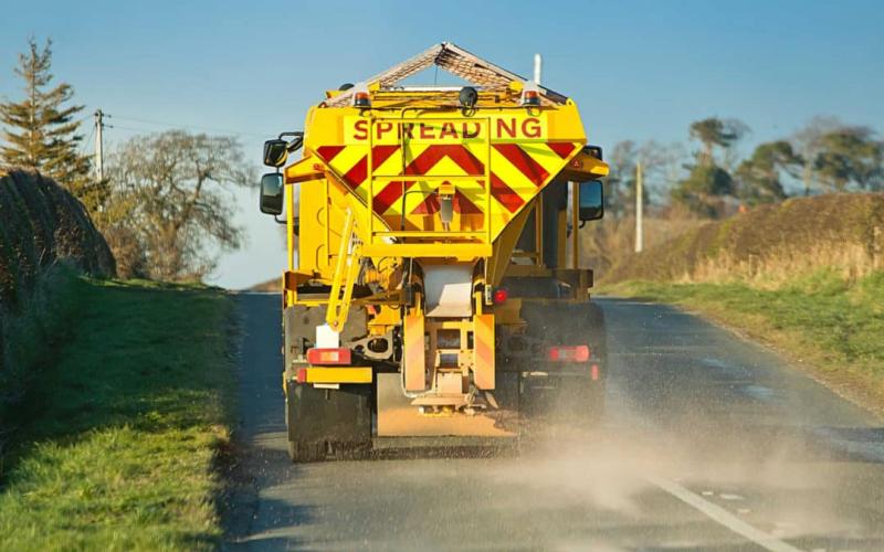Donegal gritting fleet on the road early Wednesday morning