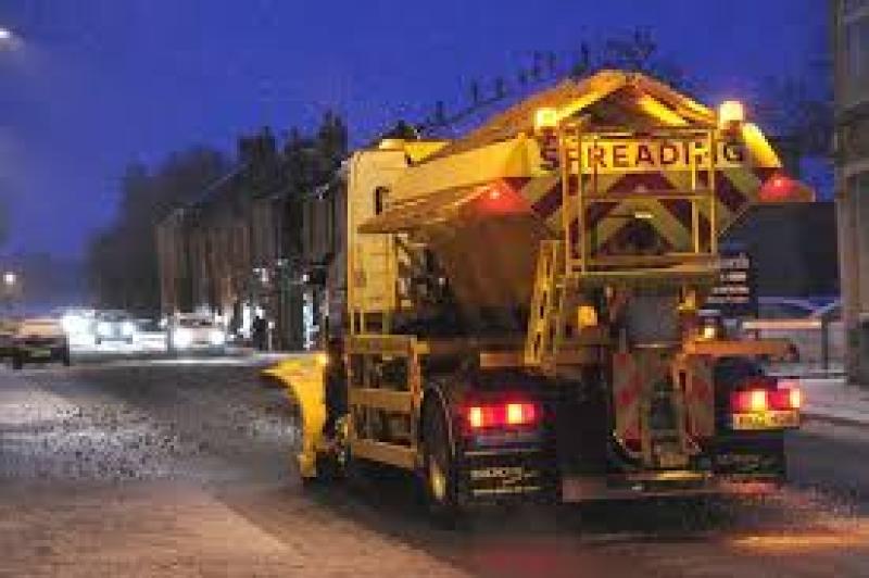 Council gritters in action tonight