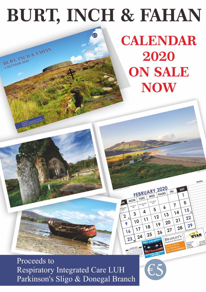 Donegal's Burt charity fundraising calendar in shops now