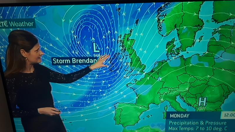 storm brendan met éireann rté weather forecast