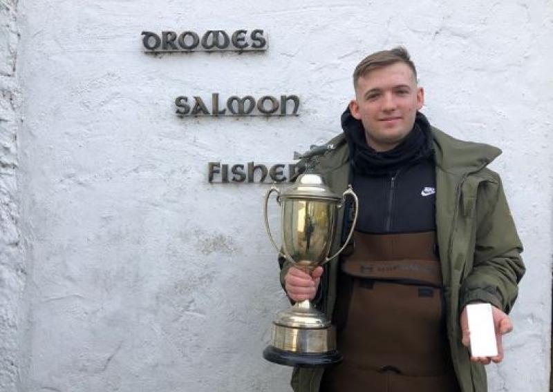 Drowes river's first salmon of the year is caught by young Donegal angler