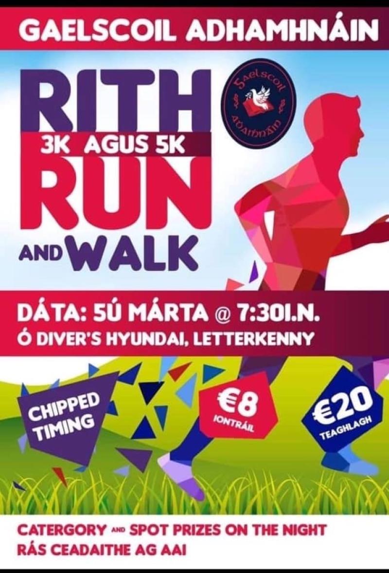 New 3k and 5k event as Gaeilge being staged in Donegal